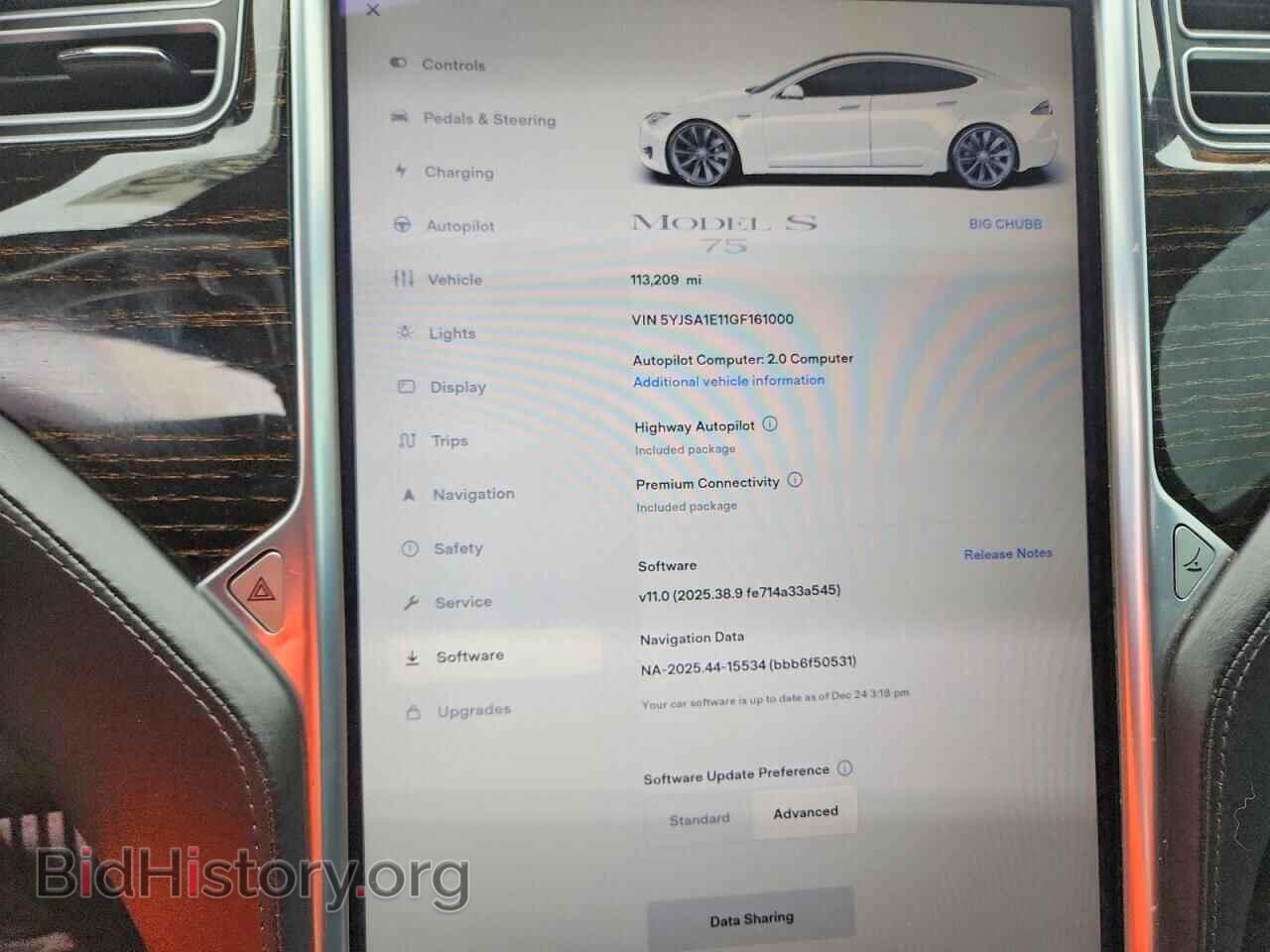 2016 TESLA MODEL S - VIN: 5YJSA1E11GF161000 - Фото 9