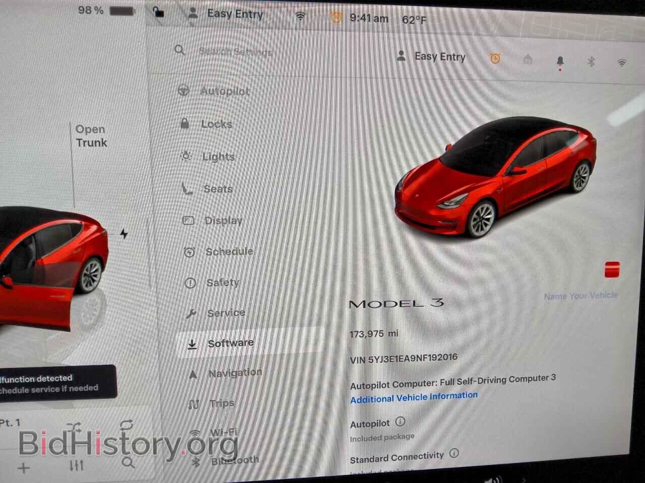 2022 TESLA MODEL 3 - VIN: 5YJ3E1EA9NF192016 - Фото 9