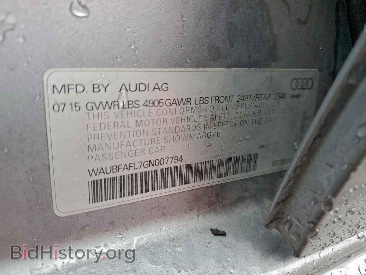 2016 AUDI A4 - VIN: WAUBFAFL7GN007794 - Фото 12