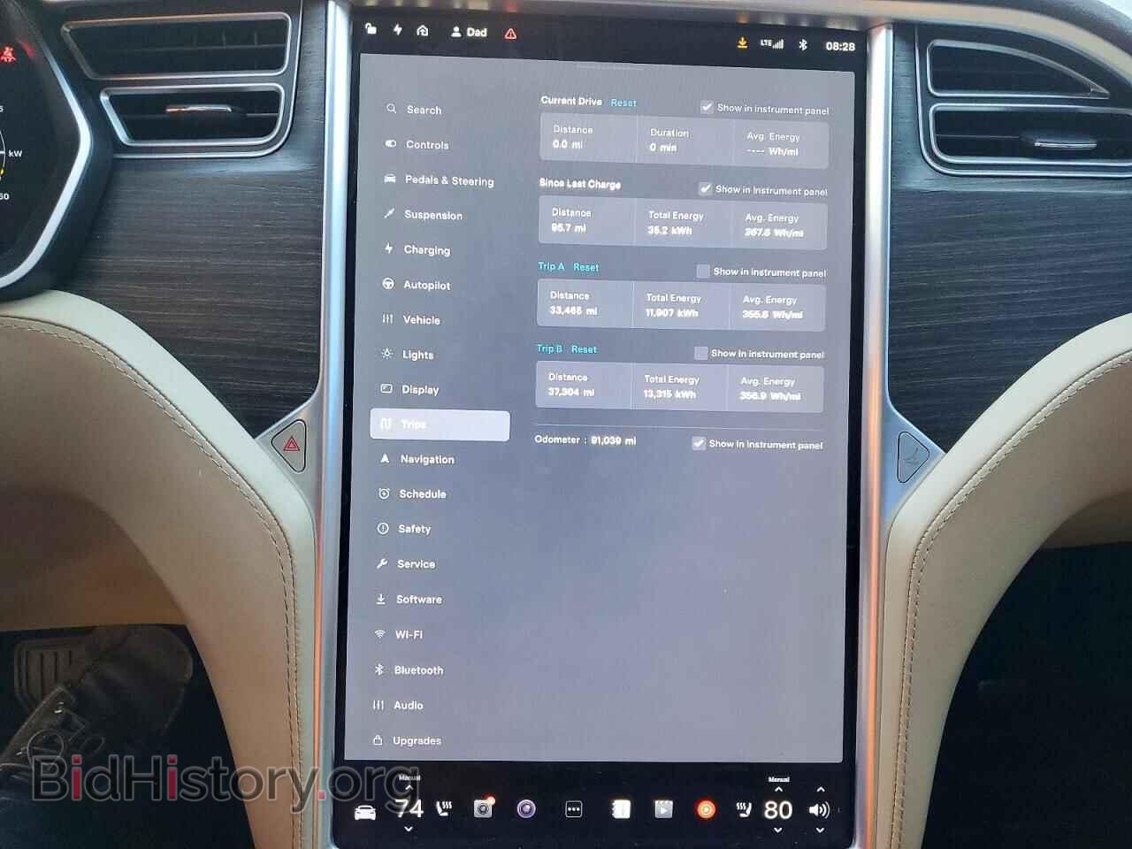 2016 TESLA MODEL S - VIN: 5YJSA1E26GF170851 - Фото 9
