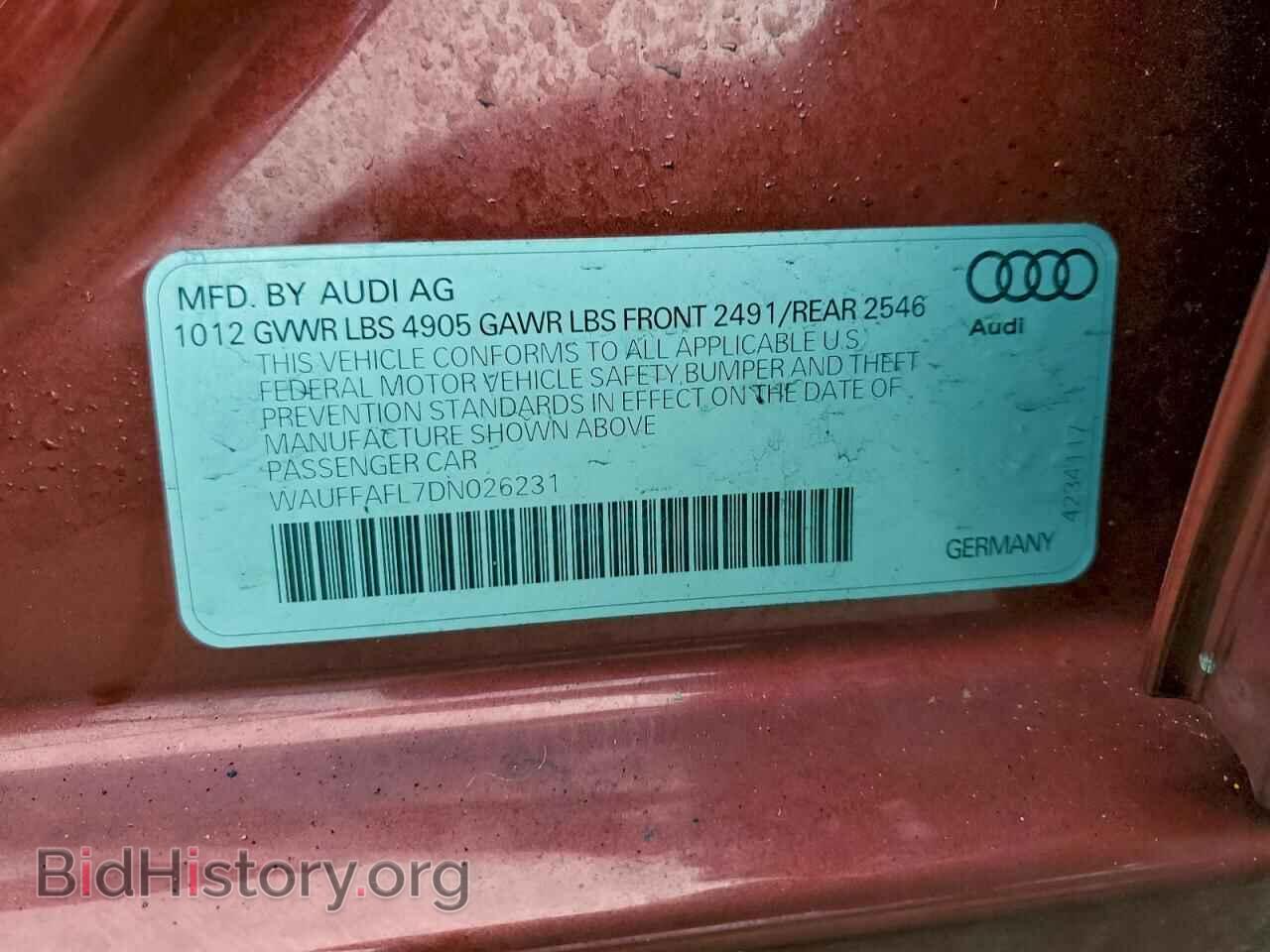 2013 AUDI A4 - VIN: WAUFFAFL7DN026231 - Photo 12