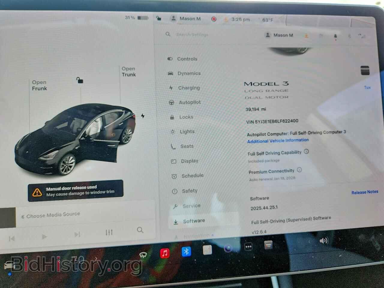 2020 TESLA MODEL 3 - VIN: 5YJ3E1EB6LF622400 - Фото 9