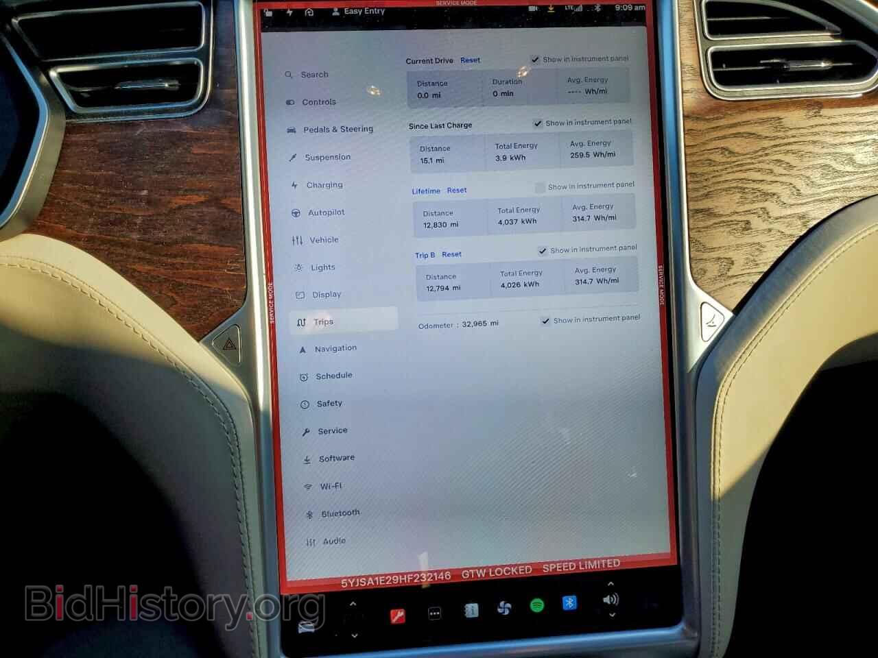 2017 TESLA MODEL S - VIN: 5YJSA1E29HF232146 - Photo 9