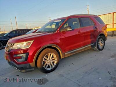 2016 Ford EXPLORER XLT, красный — VIN 1FM5K7DH9GGD11450, Copart
