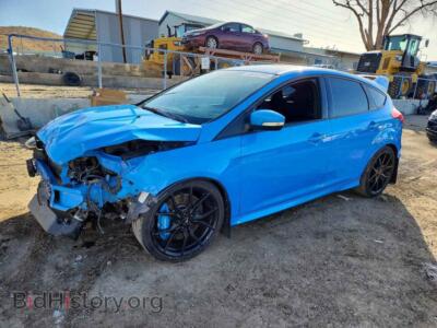 2016 Ford FOCUS RS, blue — VIN WF0DP3TH7G4117526, Copart
