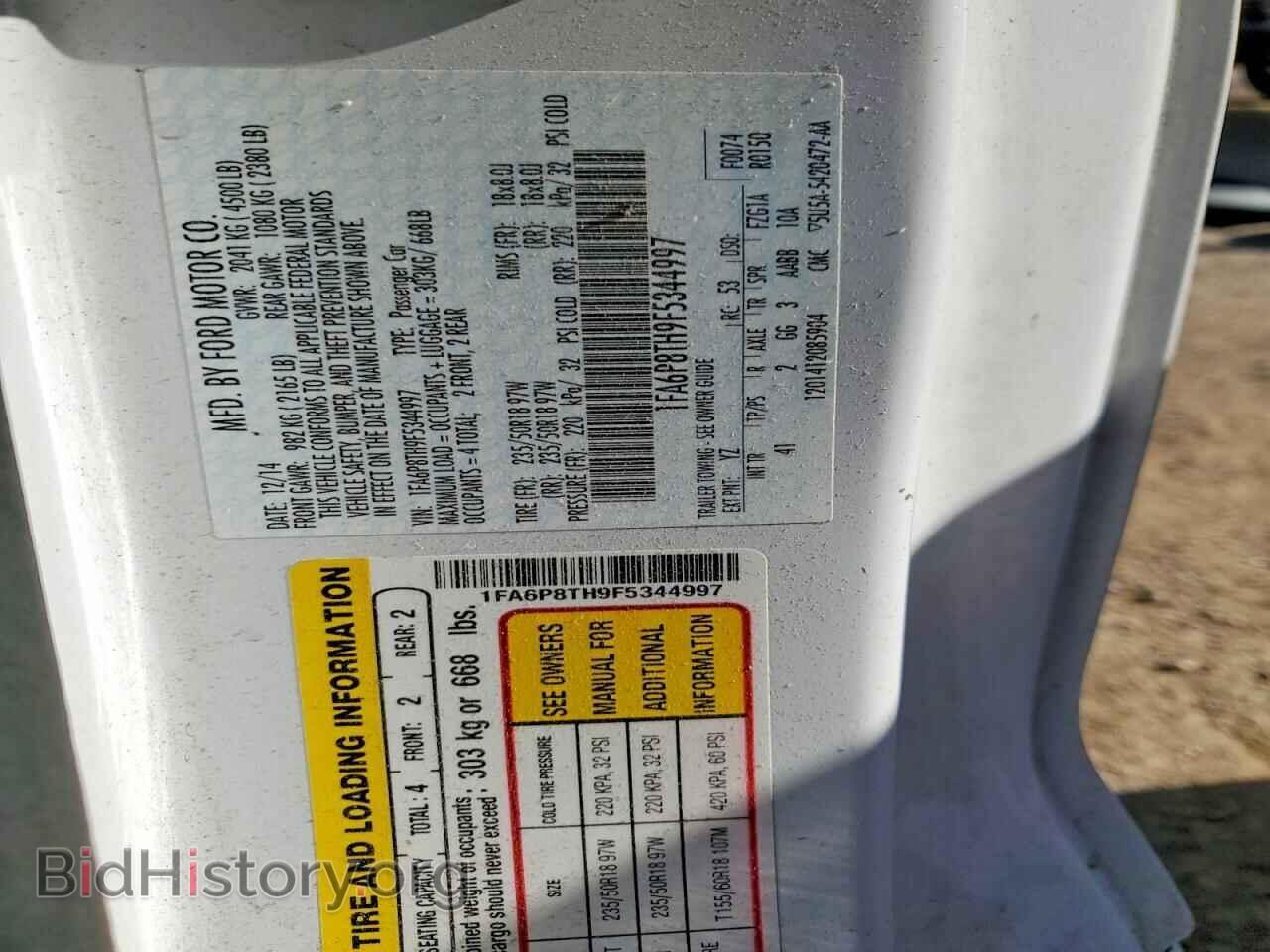 2015 FORD ALL Models - VIN: 1FA6P8TH9F5344997 - Фото 13