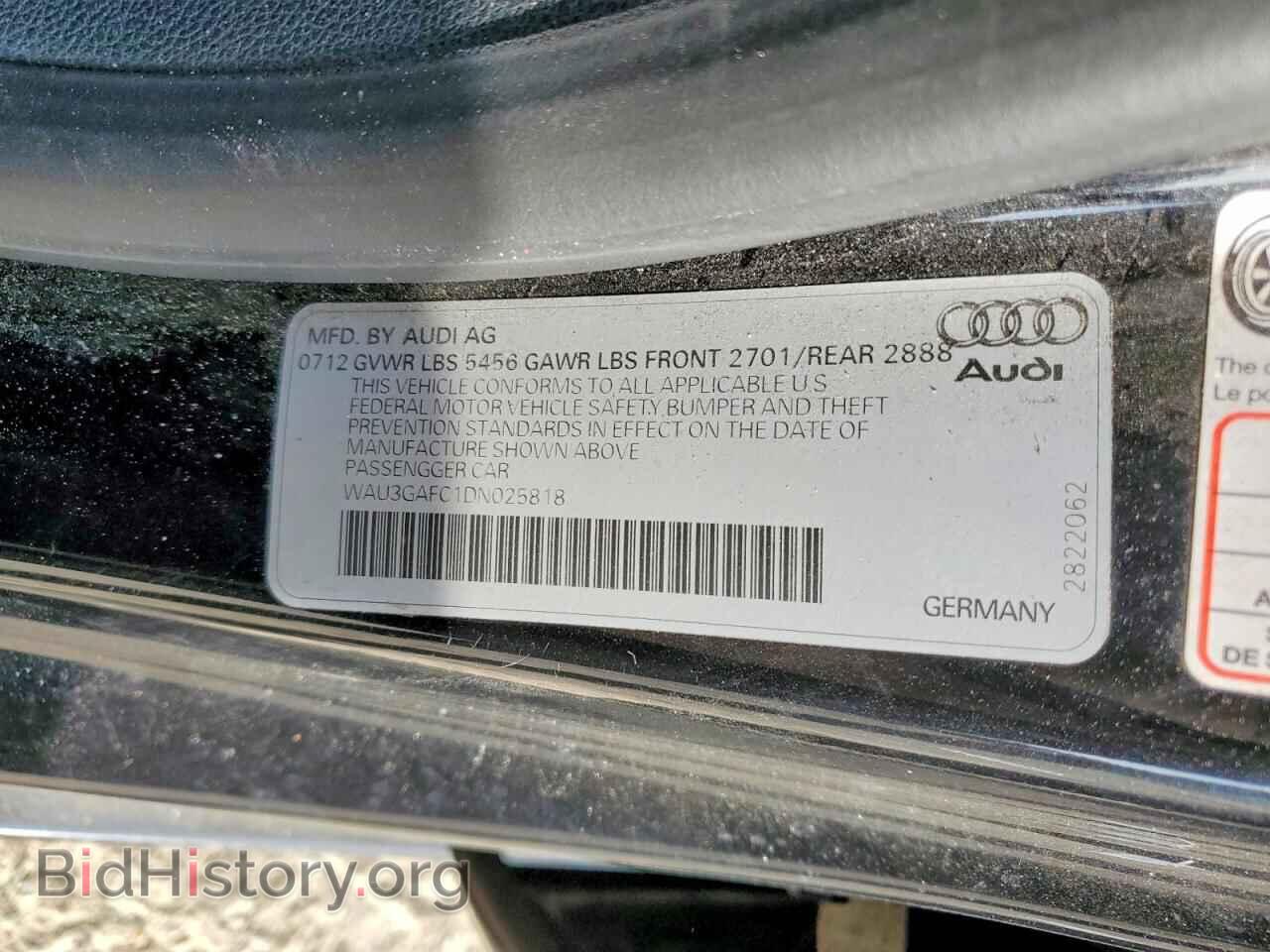 2013 AUDI A7 - VIN: WAU3GAFC1DN025818 - Photo 13