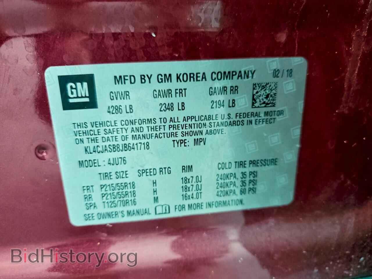 2018 BUICK ENCORE - VIN: KL4CJASB8JB641718 - Photo 13