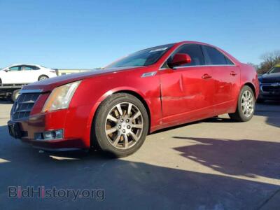 2008 Cadillac CTS HI Feature V6, красный — VIN 1G6DV57V580166269, Copart