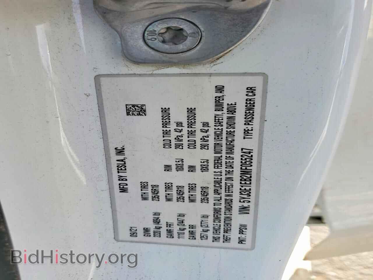 2021 TESLA MODEL 3 - VIN: 5YJ3E1EB2MF055247 - Photo 12