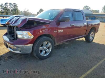 2017 RAM 1500, бордовый — VIN 1C6RR7LT9HS691631, Copart