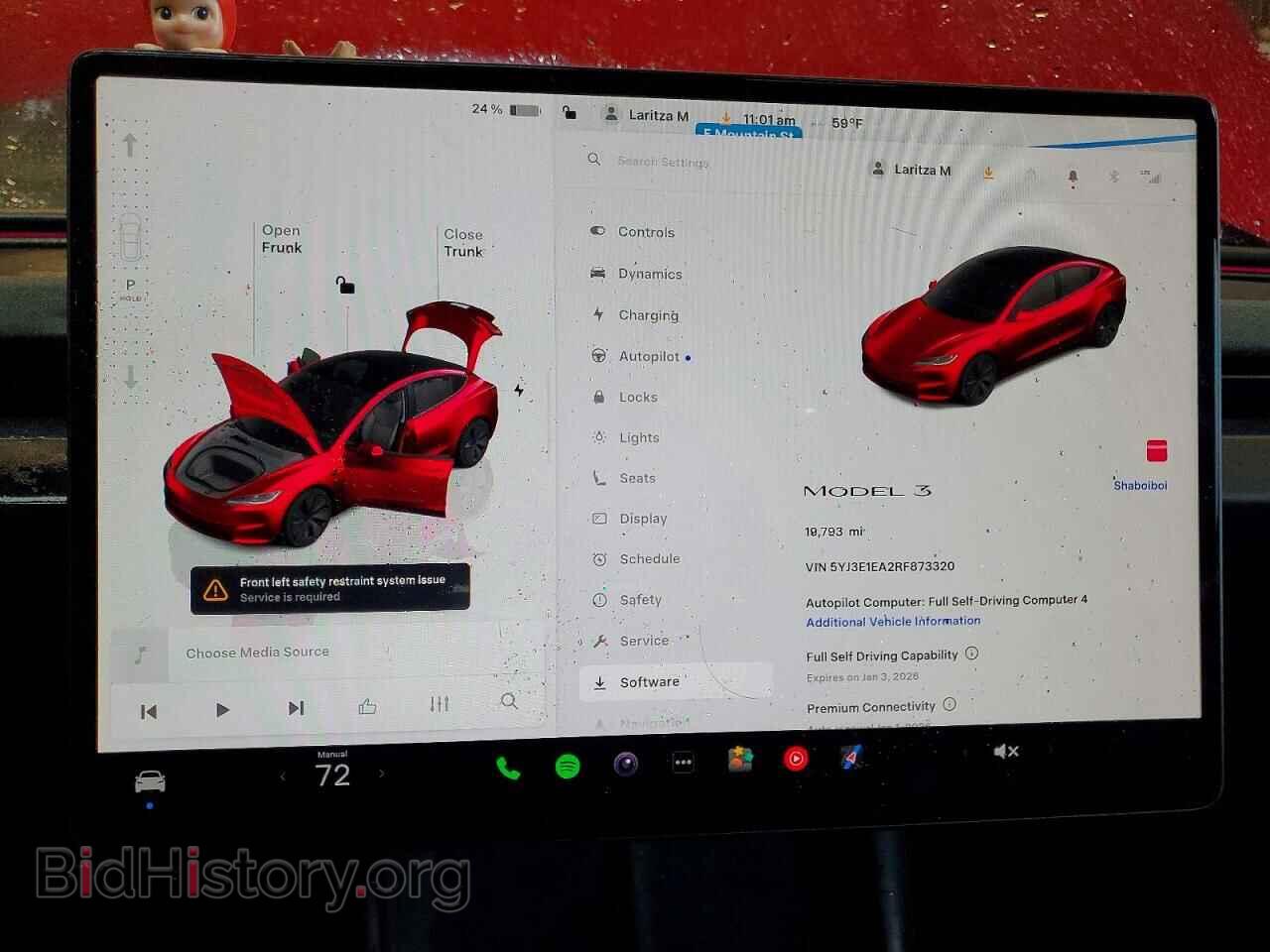 2024 TESLA MODEL 3 - VIN: 5YJ3E1EA2RF873320 - Photo 9