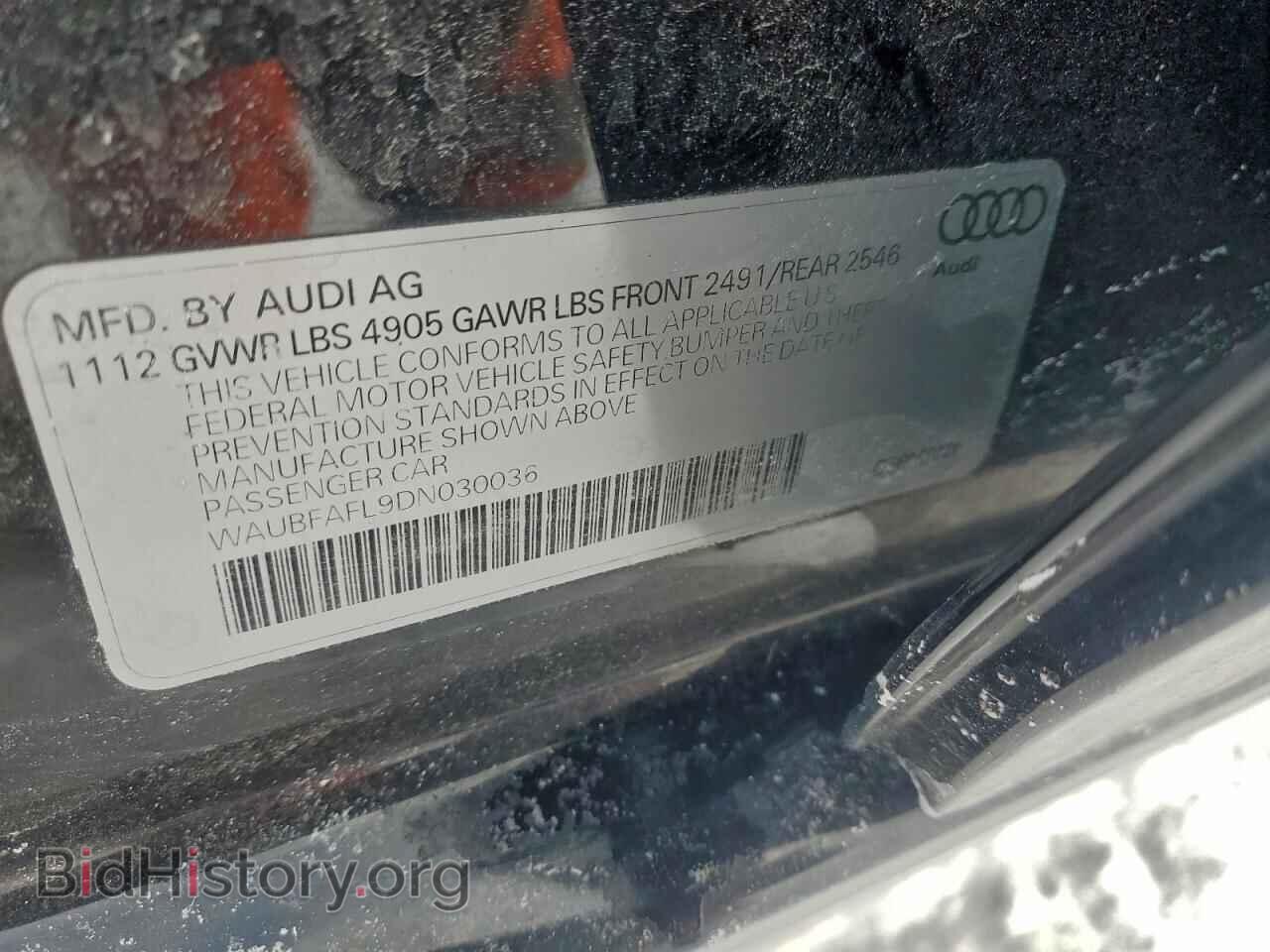 2013 AUDI A4 - VIN: WAUBFAFL9DN030036 - Photo 12