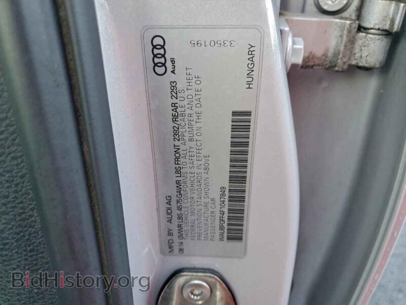 2015 Audi A3 (VIN WAUBFGFF4F1047849) — фото 13 из 13