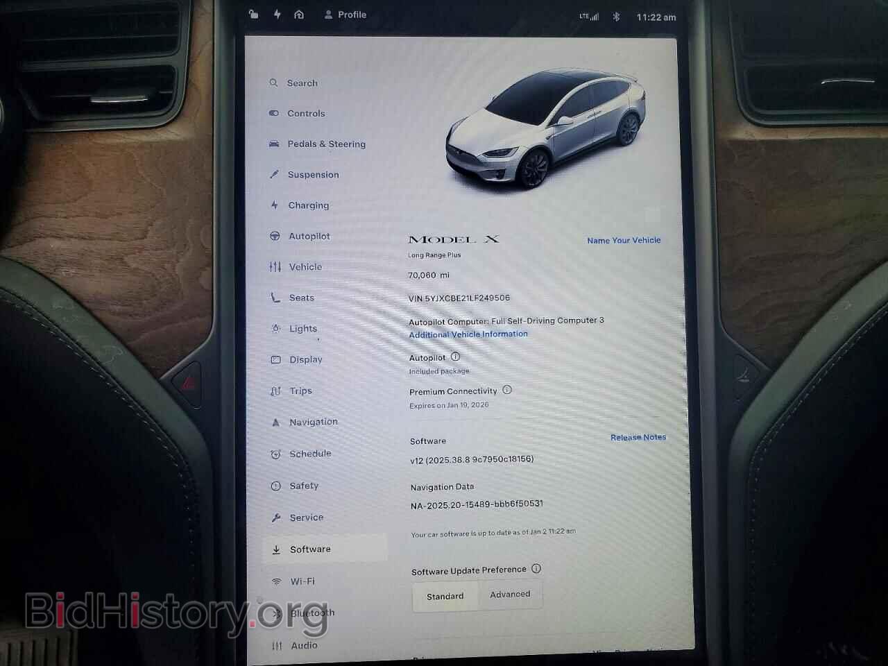 2020 TESLA MODEL X - VIN: 5YJXCBE21LF249506 - Photo 9