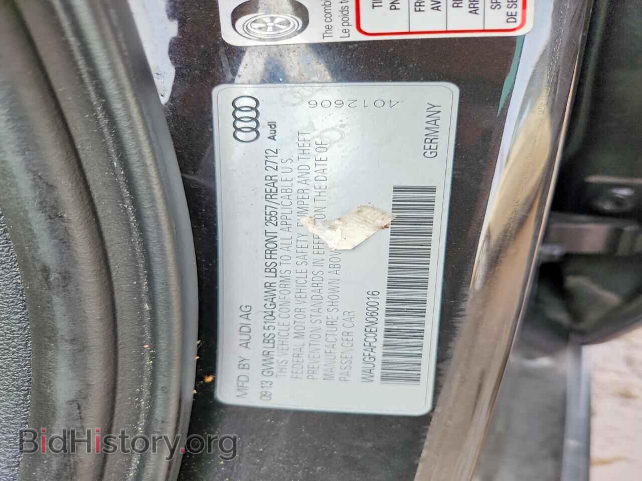 2014 AUDI A6 - VIN: WAUGFAFC0EN060016 - Фото 12