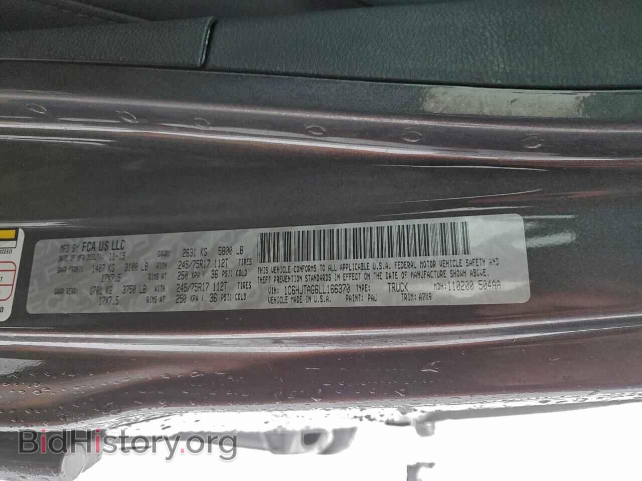 2020 JEEP GLADIATOR - VIN: 1C6HJTAG6LL166370 - Photo 12