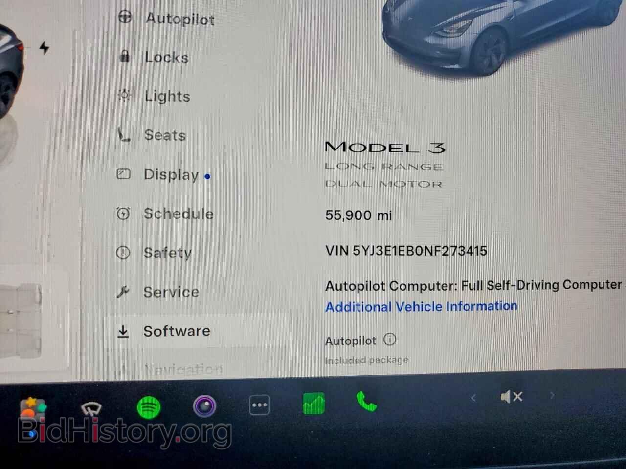 2022 TESLA MODEL 3 - VIN: 5YJ3E1EB0NF273415 - Фото 9