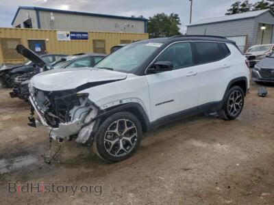 2025 Jeep COMPASS Limited, белый — VIN 3C4NJDCN8ST509132, Copart