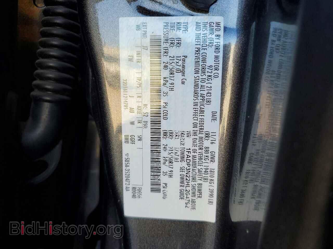 2017 FORD FOCUS - VIN: 1FADP3N22HL204792 - Photo 12