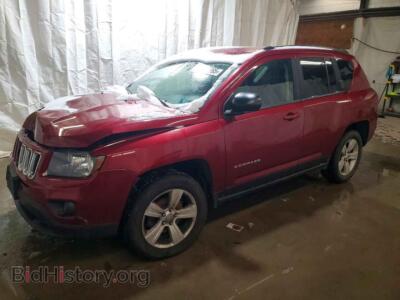 2015 Jeep COMPASS Sport, red — VIN 1C4NJDBB5FD114439, Copart