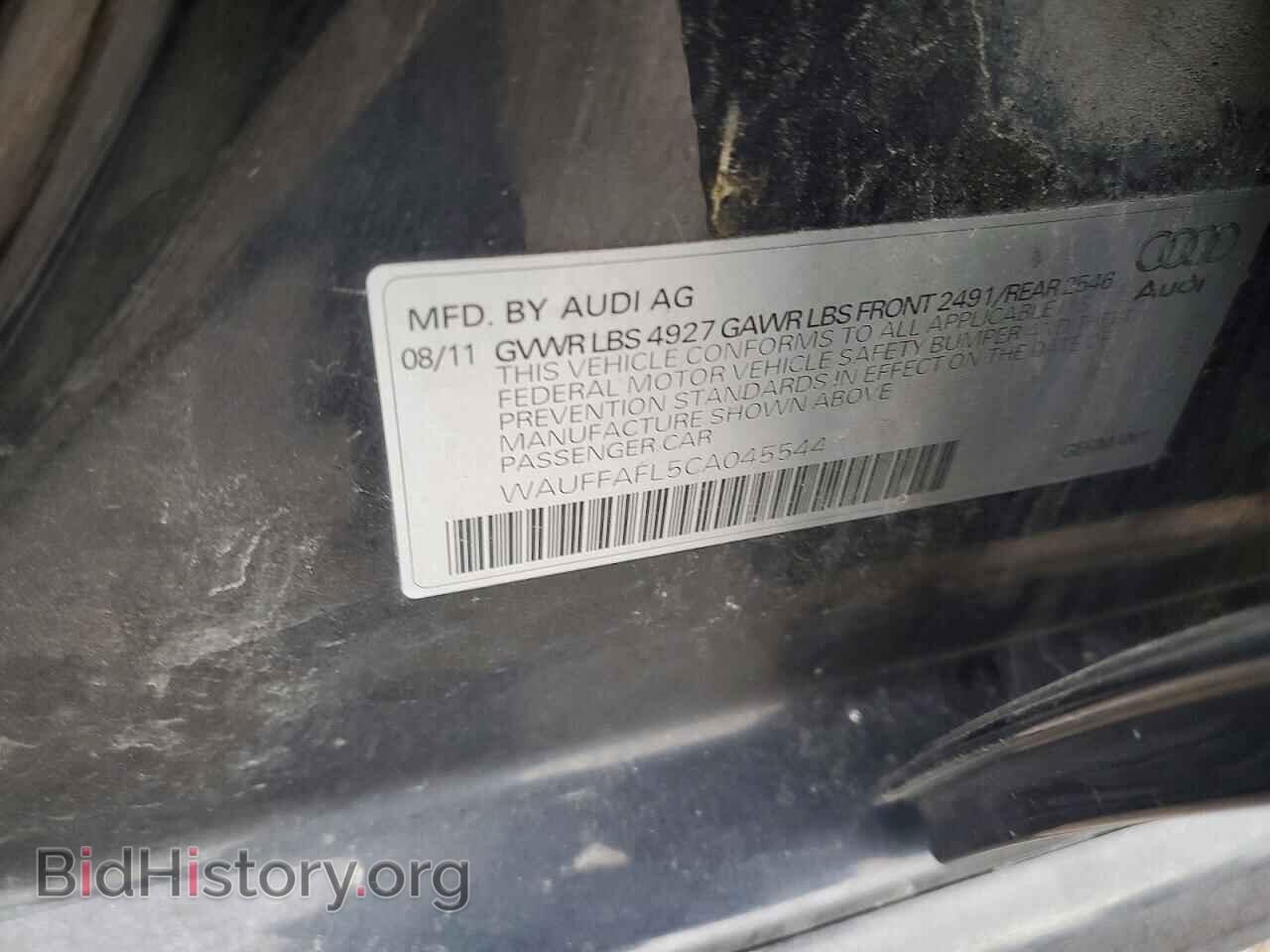 2012 AUDI A4 - VIN: WAUFFAFL5CA045544 - Photo 12