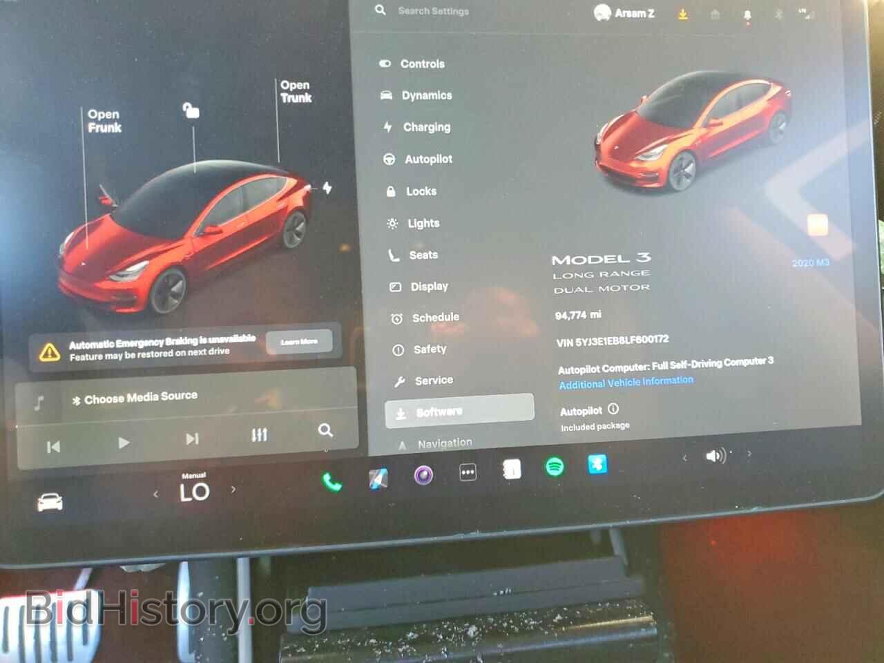 2020 TESLA MODEL 3 - VIN: 5YJ3E1EB8LF600172 - Photo 9