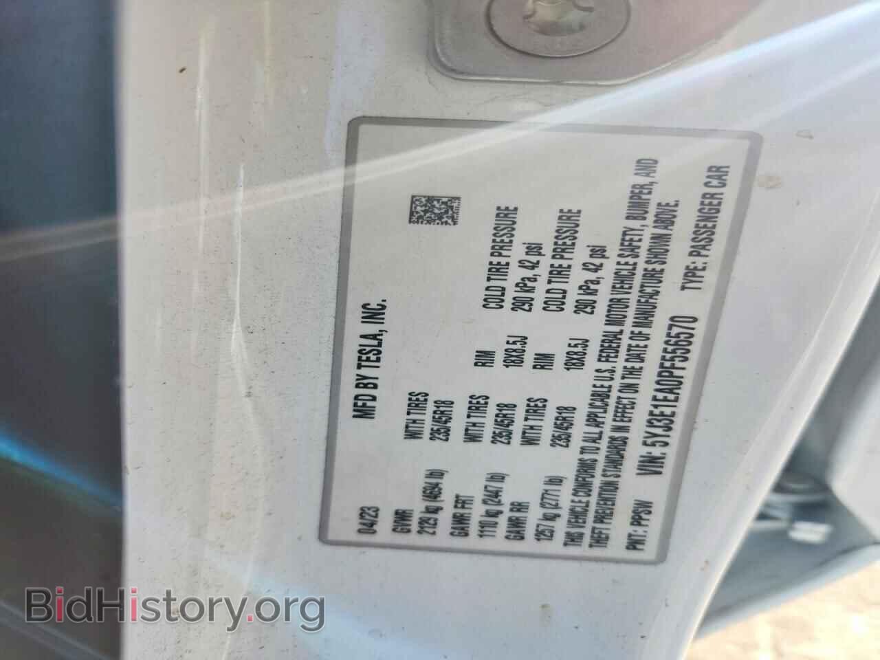 2023 TESLA MODEL 3 - VIN: 5YJ3E1EA0PF556570 - Photo 12
