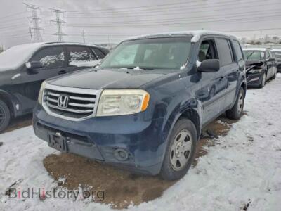 2012 Honda PILOT LX, blue — VIN 5FNYF4H23CB080012, Copart