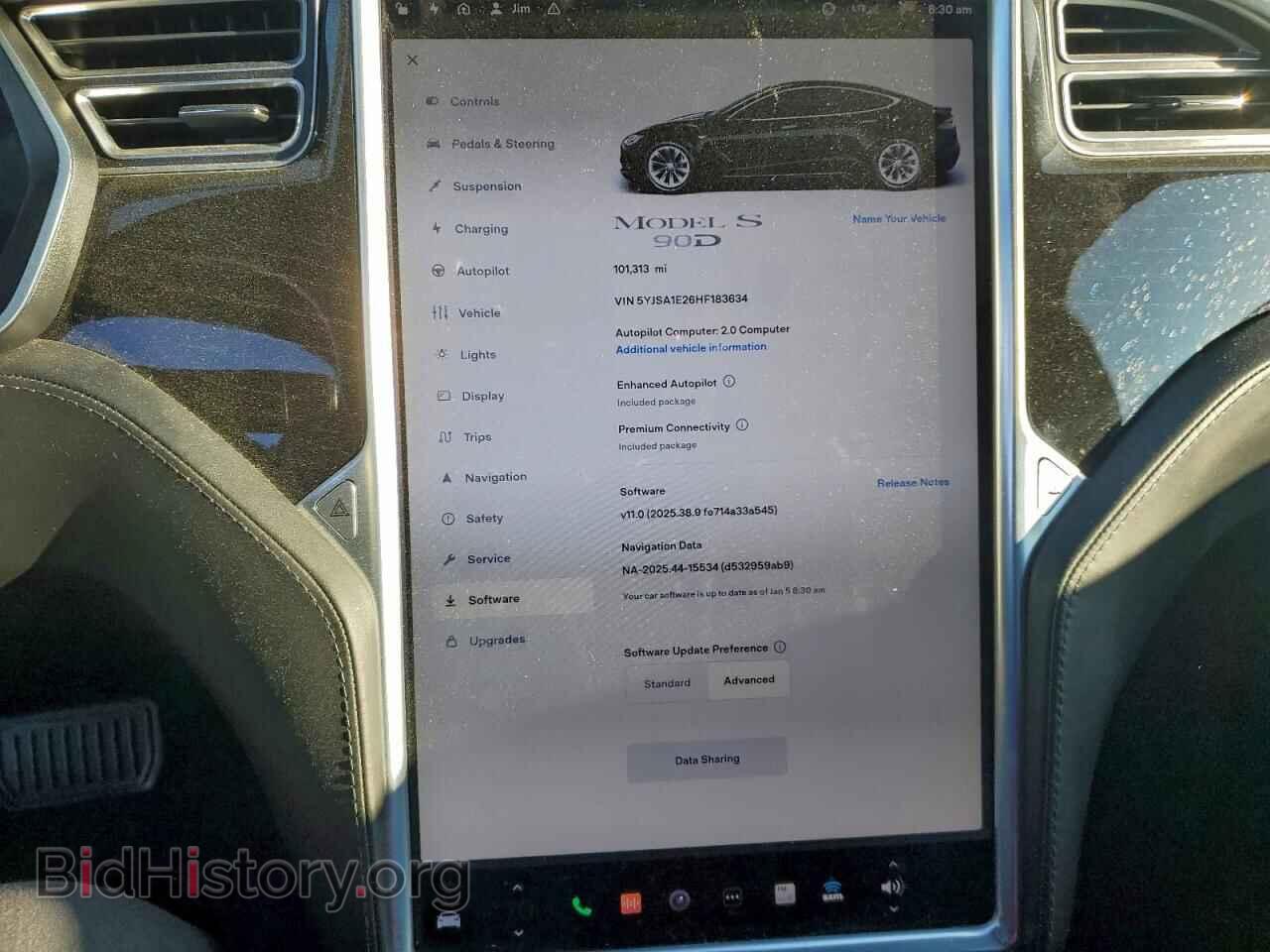2017 TESLA MODEL S - VIN: 5YJSA1E26HF183634 - Фото 9