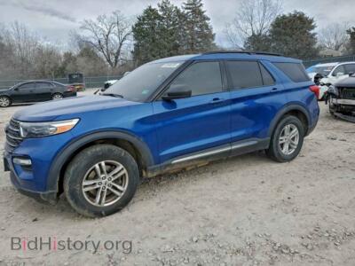 2020 Ford EXPLORER XLT, blue — VIN 1FMSK8DH1LGA32688, Copart