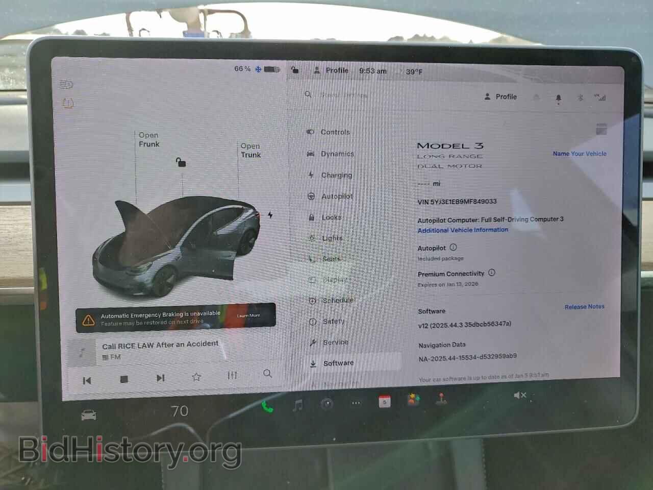 2021 TESLA MODEL 3 - VIN: 5YJ3E1EB9MF849033 - Photo 9