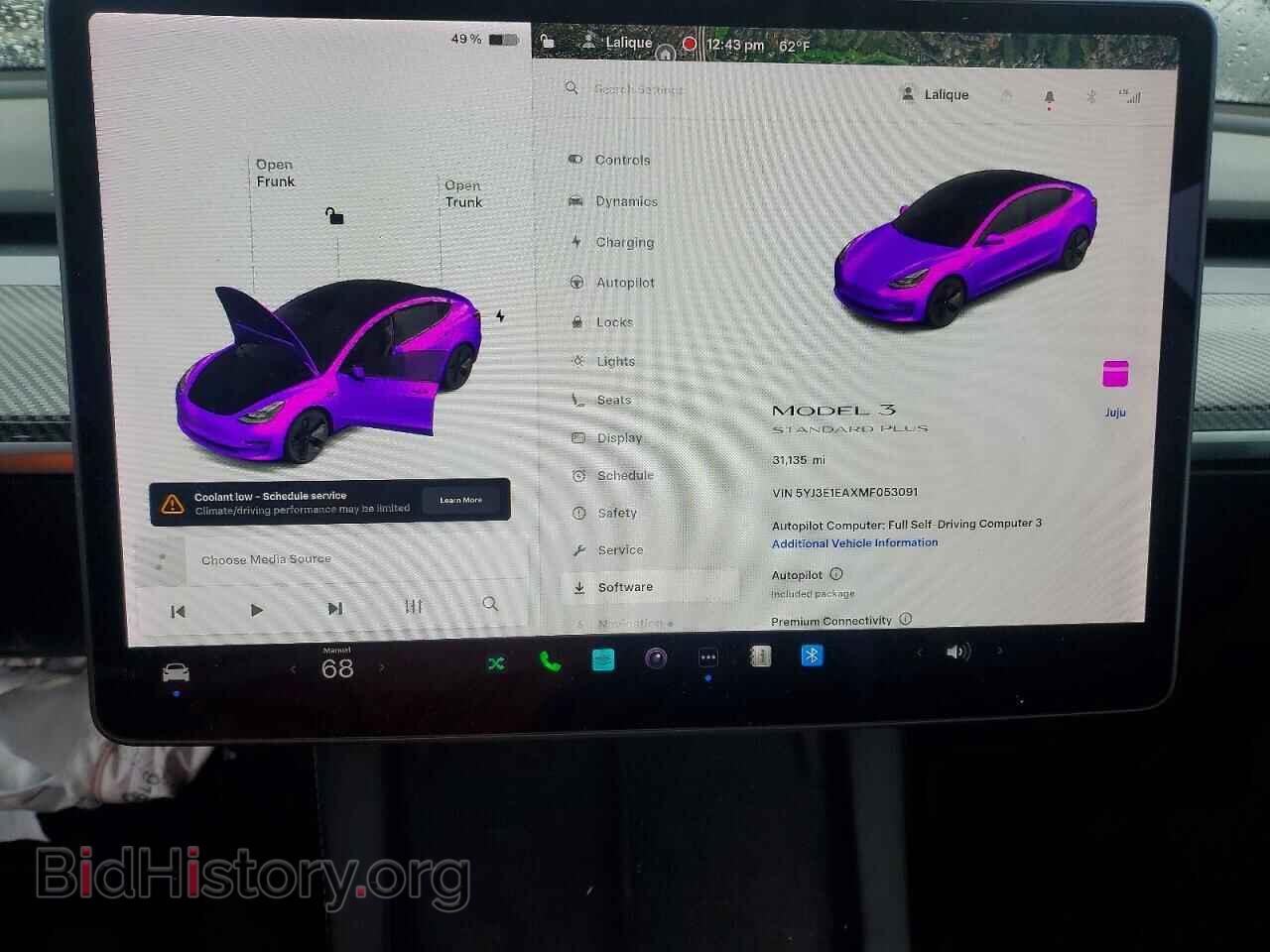2021 TESLA MODEL 3 - VIN: 5YJ3E1EAXMF053091 - Фото 9