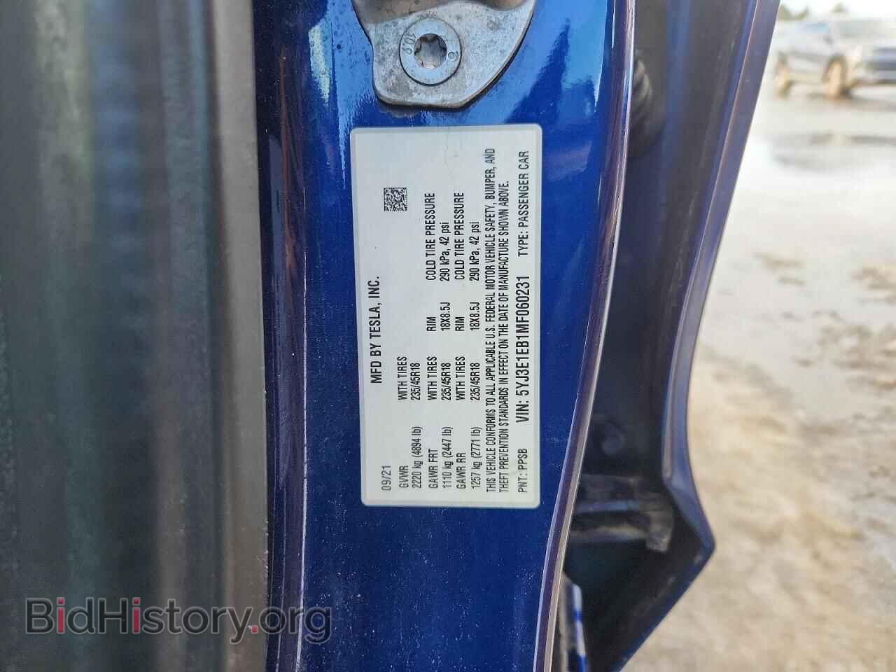 2021 TESLA MODEL 3 - VIN: 5YJ3E1EB1MF060231 - Photo 12