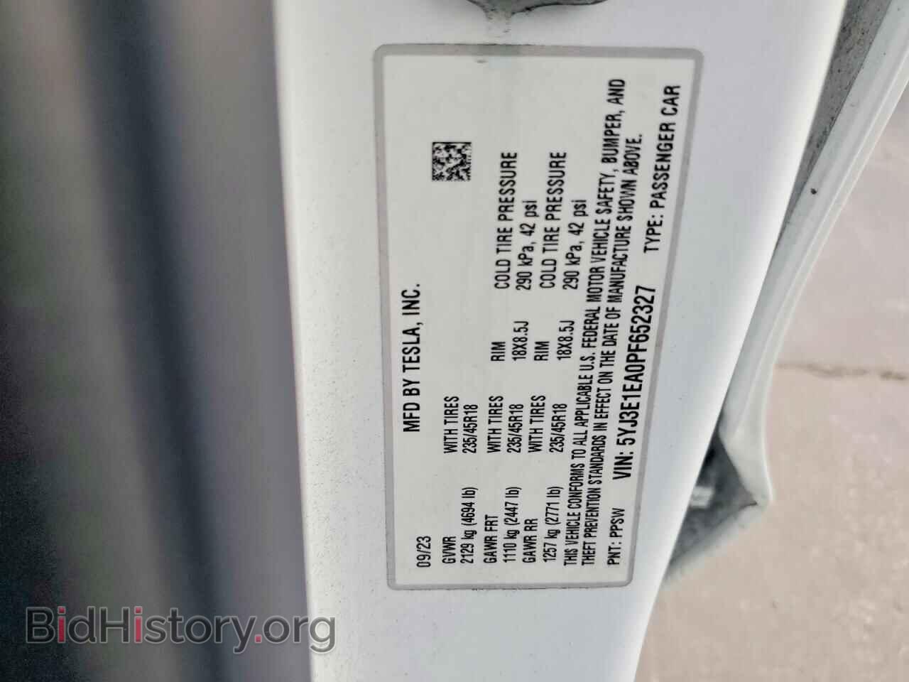 2023 TESLA MODEL 3 - VIN: 5YJ3E1EA0PF652327 - Photo 13