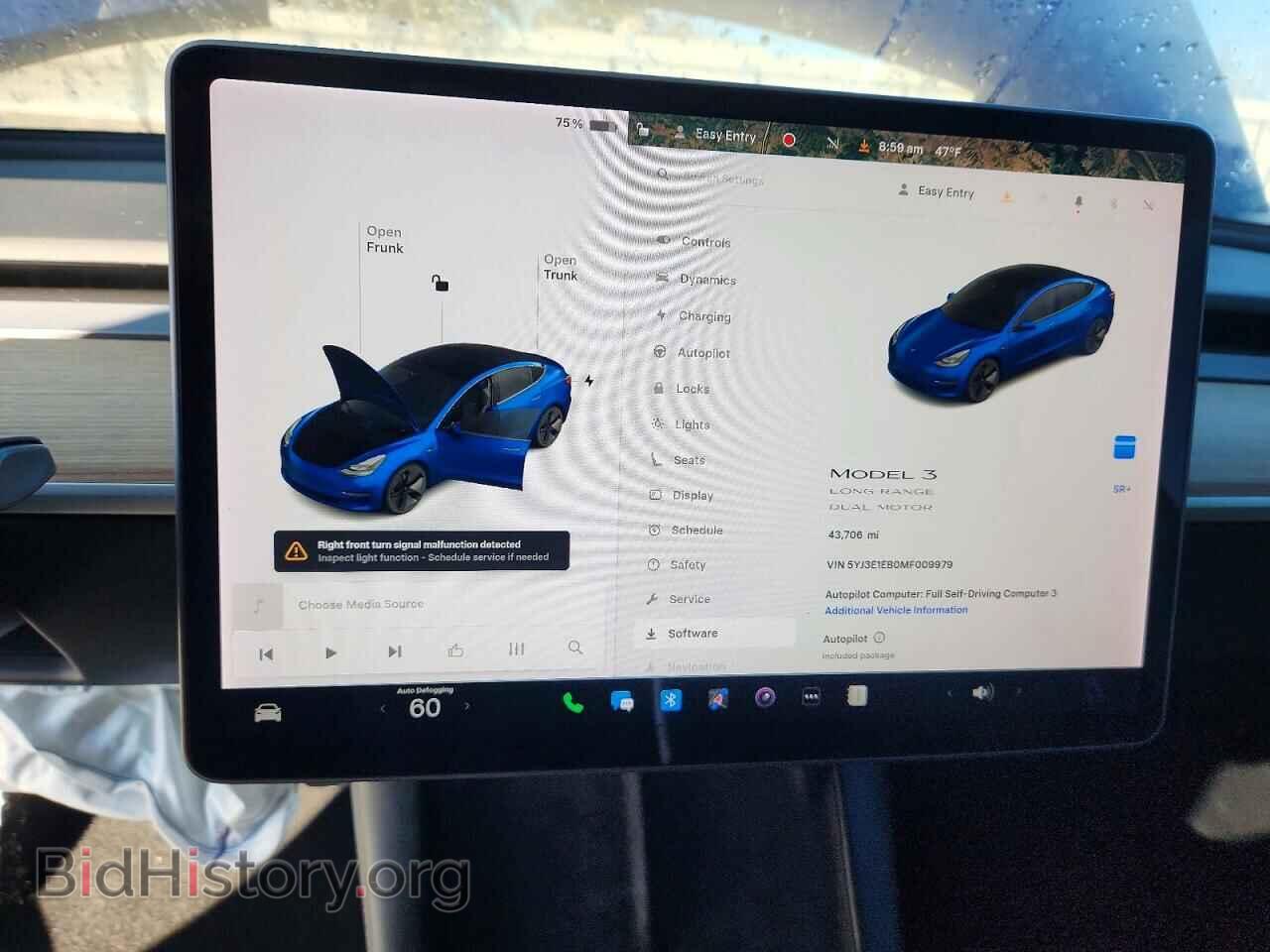 2021 TESLA MODEL 3 - VIN: 5YJ3E1EB0MF009979 - Photo 9