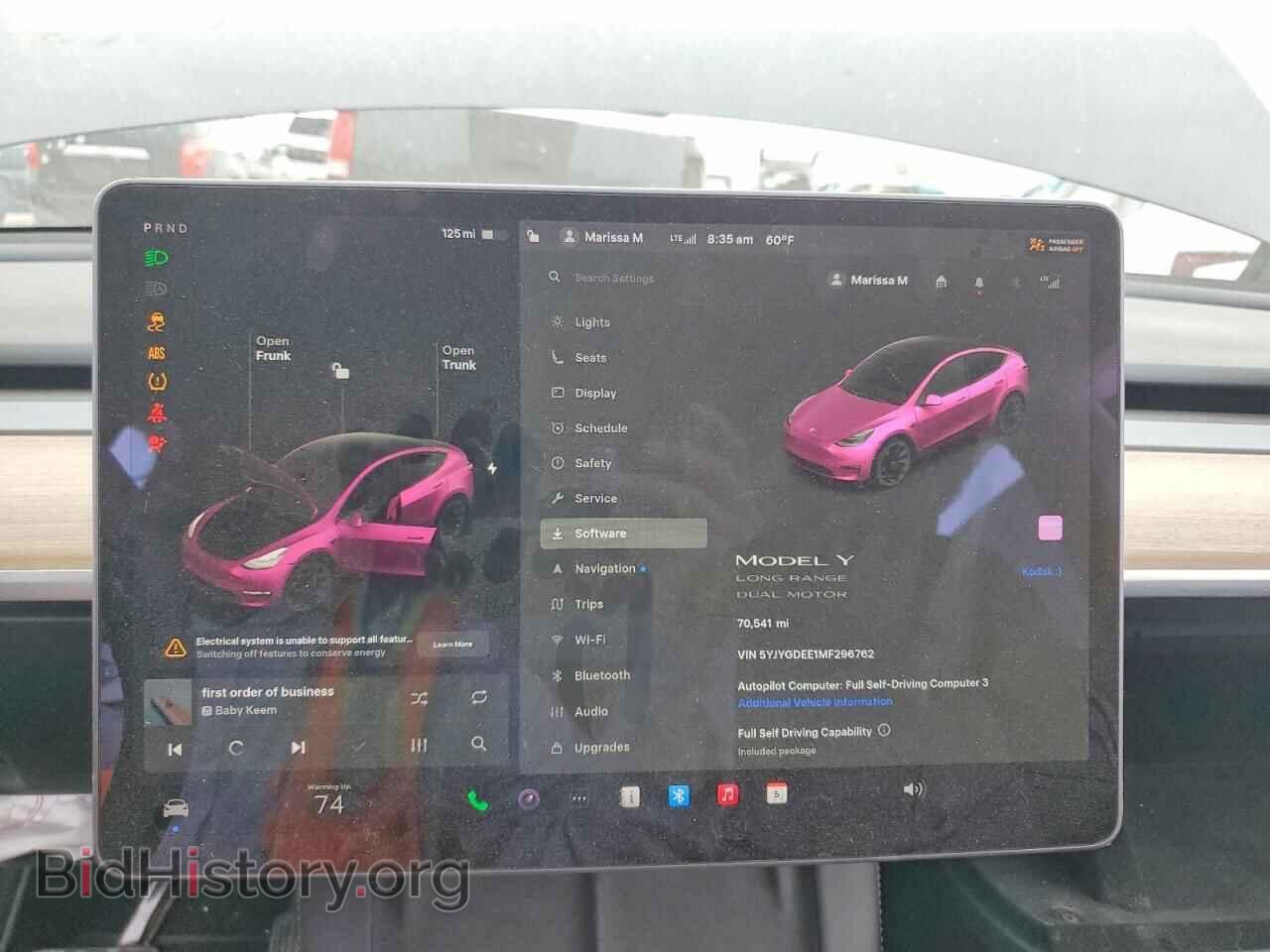 2021 TESLA MODEL Y - VIN: 5YJYGDEE1MF296762 - Photo 9