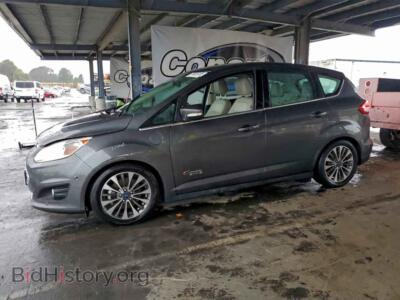 2017 Ford CMAX Titanium, серый — VIN 1FADP5FU0HL103861, Copart