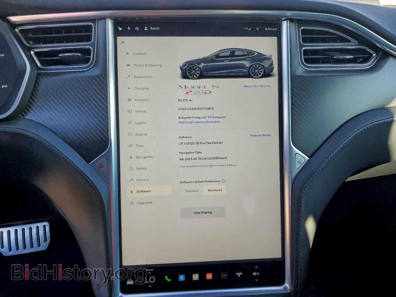 2016 TESLA MODEL S - VIN: 5YJSA1E41GF134972 - Фото 9