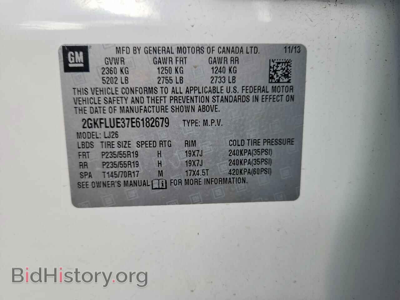 2014 GMC TERRAIN - VIN: 2GKFLUE37E6182679 - Фото 13
