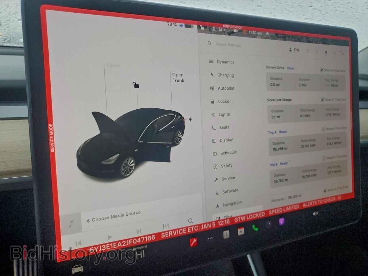 2018 TESLA MODEL 3 - VIN: 5YJ3E1EA2JF047166 - Фото 9