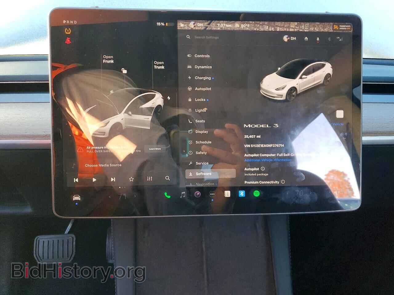 2022 TESLA MODEL 3 - VIN: 5YJ3E1EA0NF376714 - Фото 9
