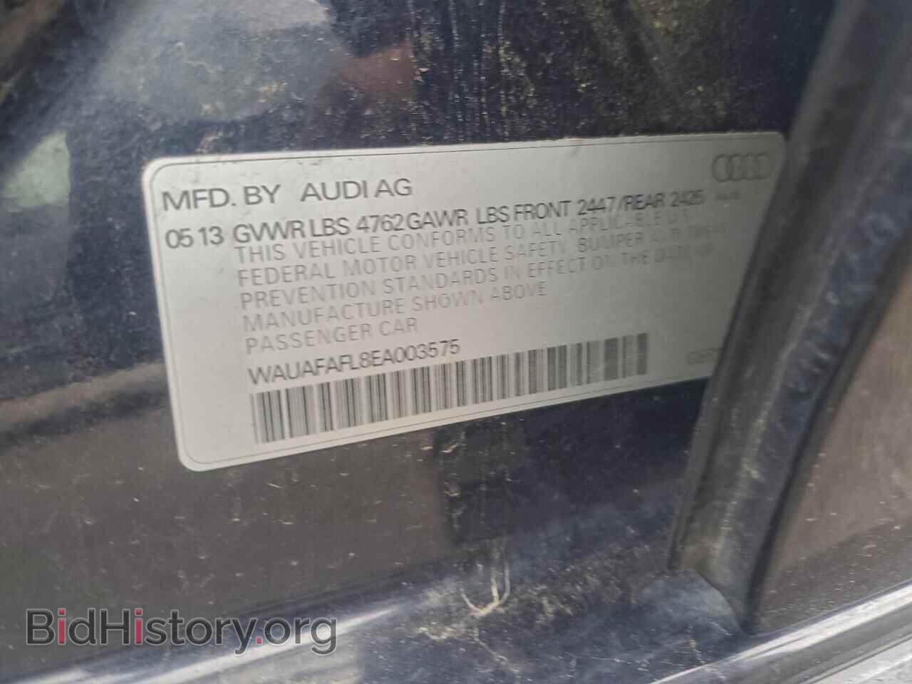 2014 AUDI A4 - VIN: WAUAFAFL8EA003575 - Фото 12