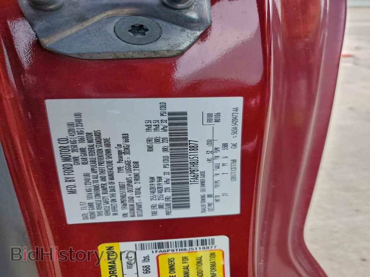 2018 FORD ALL Models - VIN: 1FA6P8TH8J5118877 - Photo 12