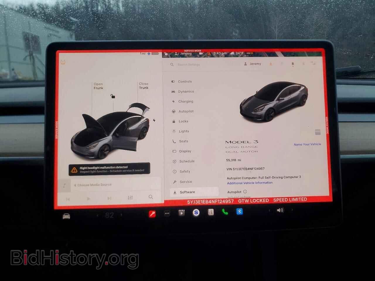 2022 TESLA MODEL 3 - VIN: 5YJ3E1EB4NF124957 - Фото 9