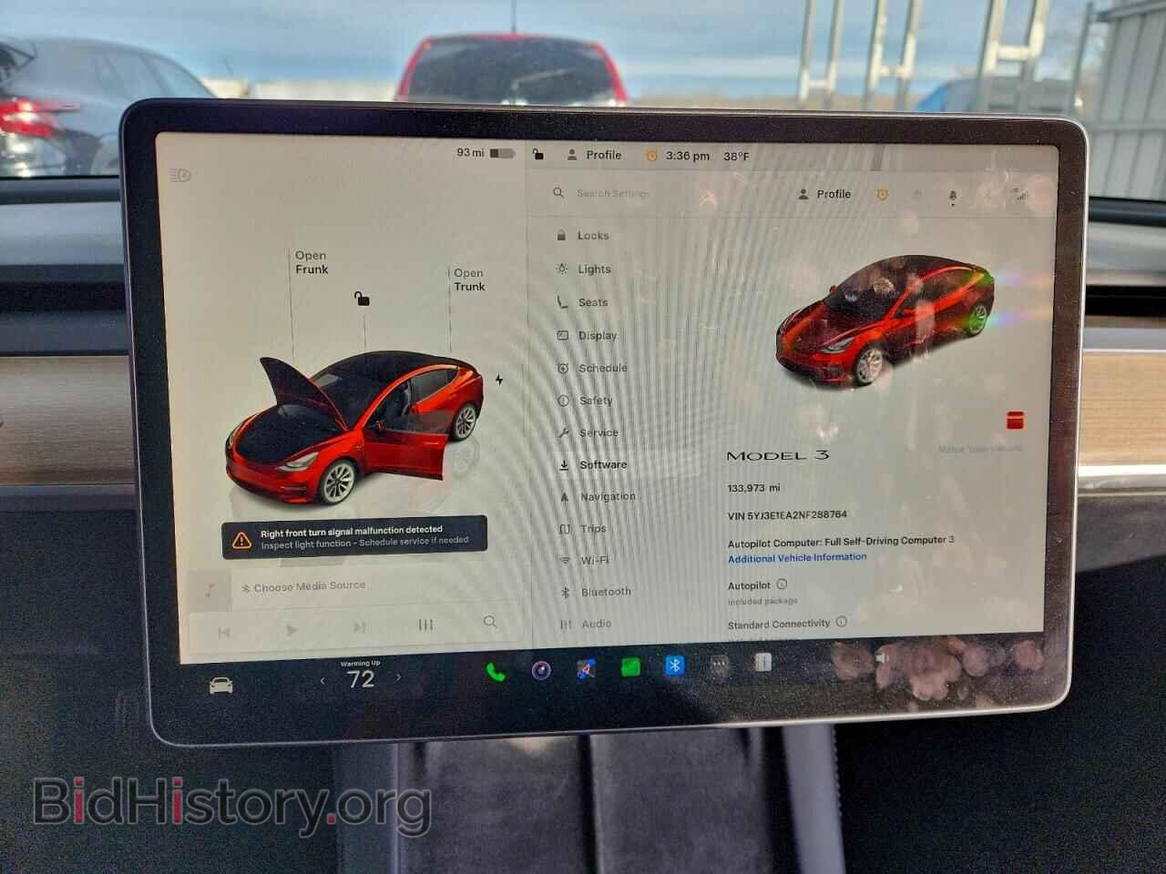 2022 TESLA MODEL 3 - VIN: 5YJ3E1EA2NF288764 - Фото 9