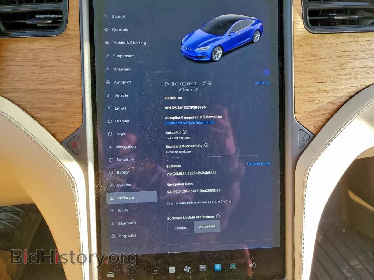2018 TESLA MODEL S - VIN: 5YJSA1E27JF296885 - Фото 9