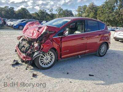 2014 Ford CMAX SEL, red — VIN 1FADP5BU8EL505807, Copart