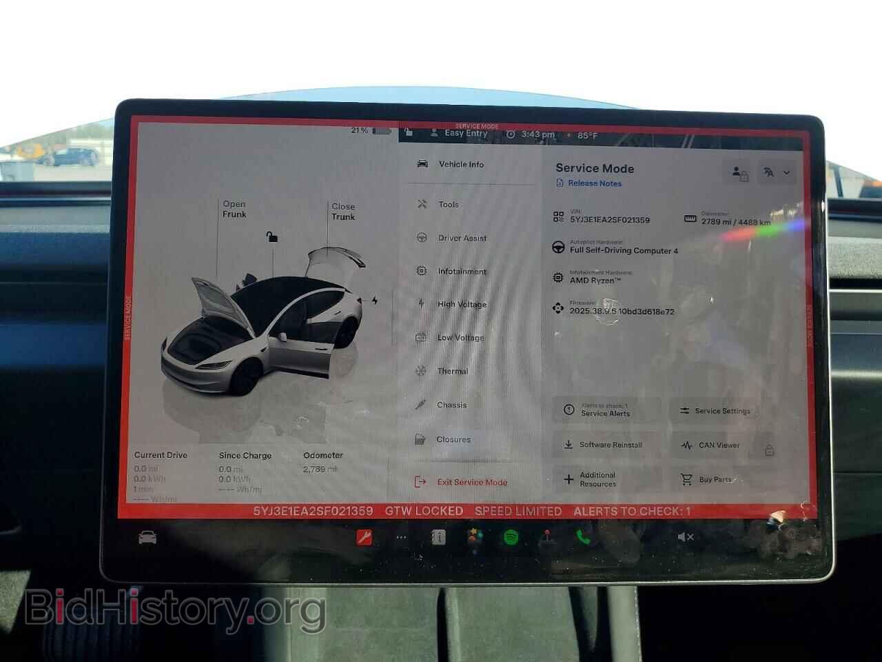 2025 TESLA MODEL 3 - VIN: 5YJ3E1EA2SF021359 - Photo 9