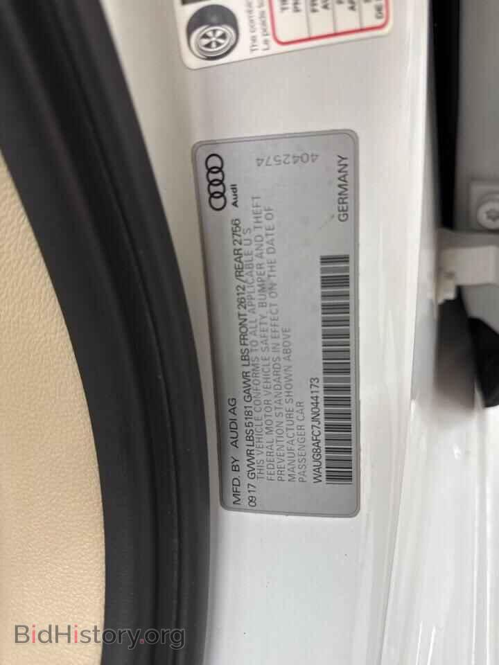 2018 AUDI A6 - VIN: WAUG8AFC7JN044173 - Фото 10